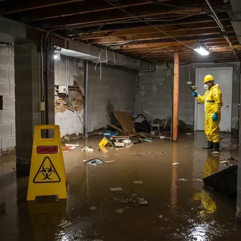 Flooded Basement Electrical Hazard in Jefferson County, TX Property